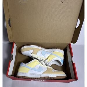 Nike Dunk Next Nature Low Soft Yellow Glacier Blue Women’s Size 8.5